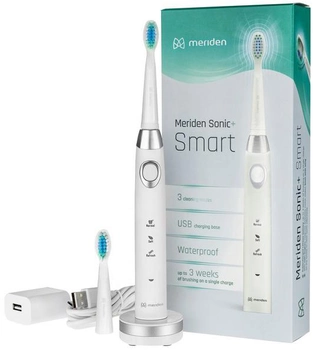 Elektryczna szczoteczka do zębów Meriden Sonic+ Smart White (5907222354025)