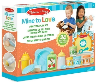 Zestaw do karmienia dla lalki Melissa & Doug Mine to Love 24 szt Multicolor (772417082)