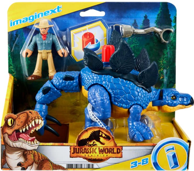 Zestaw figurek Mattel Dinozaur Stegozaur & Dr. Grant Mattel Jurassic World Imaginext 2 szt (887961933505)