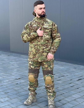 Тактична форма Multicam військовий костюм мультикам, Multicam комплект із наколінниками форма для ЗСУ L