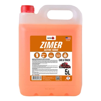 Шампунь суперконцентрат для ручного миття NOWAX ZIMER ACTIVE FOAM 5л. 1:20, 1:30 (балон) (2813289)