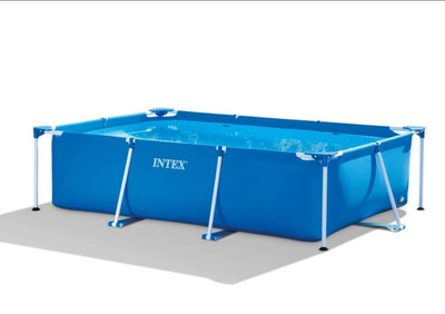 Бассейн каркасный прямоугольный Intex на 3835 л размер 300х200х75 см Синий (28272)