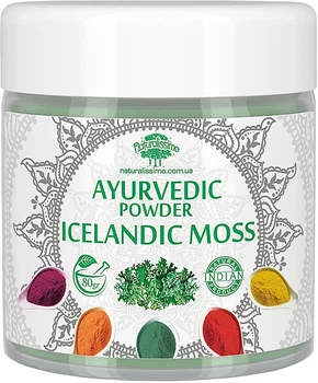 Аюрведическая пудра "Исландский мох" - Naturalissimo Ayurvedic Powder Icelandic Moss 80g (80g) (944012-1201125-2)