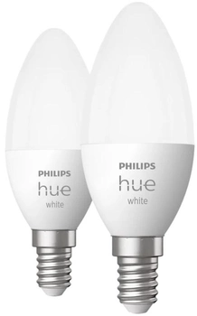 Розумна лампочка Philips Hue E14 свічка 5.5 Вт 2 шт. (8719514320628)