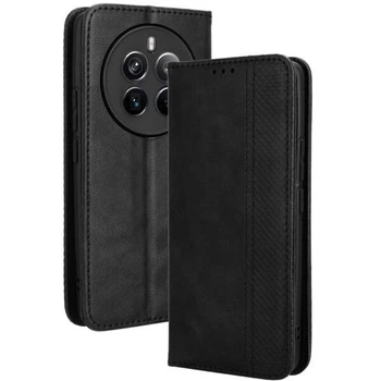 Чехол-книжка Deexe Retro Style для Realme 12 Pro / 12 Pro+ - Black