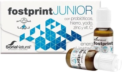 Kompleks witamin i minerałów Soria Natural Fost Print Junior 20 x 15 ml (8422947062439)