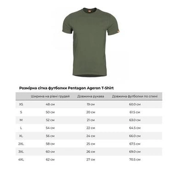 Футболка t-shirt pentagon olive green ageron 3xl