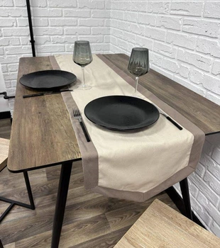Доріжка на стіл (раннер) панама beige 160х40 см Бежевий