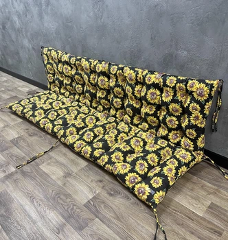 Подушка на поддоны Sunflowers 150х50х50 см черная