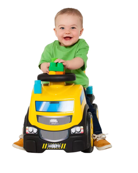 Jeździk Molto Ride-on-toy Ciężarówka z 10 klockami (8410963172201)