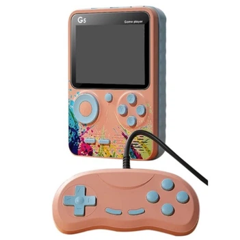 Игровая приставка консоль RIAS G5 Game Box 3" 500 игр с джойстиком Pink (3_04581)