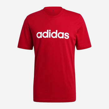 Koszulka męska Adidas M Lin Sj T GL0061 XL Czerwona (4062064866264)