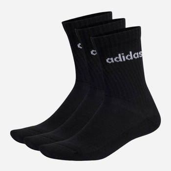 Набір жіночих шкарпеток 3 пари Adidas C Lin Crew 3P IC1301 37-39 Чорних (4066746459751)