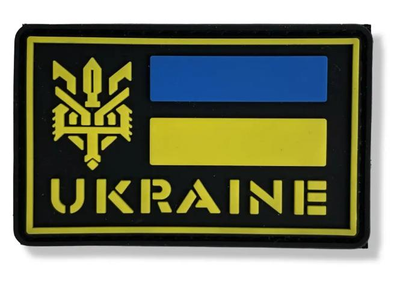 Шеврон патч " Ukraine квадрат " на липучке велкро
