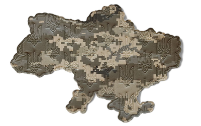 Велкро панель для шевронов Карта Украины пиксель