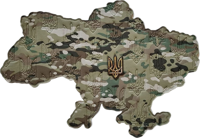 Велкро панель для шевронів Мапа України мульткам