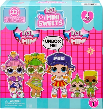 Игровой набор-сюрприз 4 куклы LOL Surprise Loves Mini Sweets Любовь Мини-насолодии (425397)