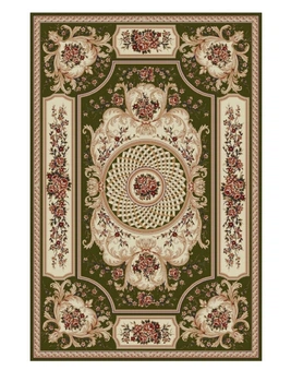 Килим фризе з невисоким ворсом Lotos 1.5х2.3 м. green зелений 531/330