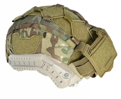 Защитный кавер на шлем FAST с противовесом (карманом для батареи) Мультикам