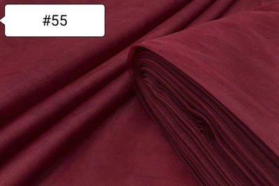 Тканина Фатин Бордовий №55