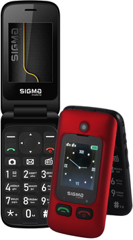 Мобильный телефон Sigma mobile Comfort 50 Shell DUO Type-C Red-Black (UA)