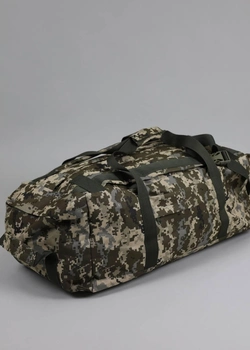 Сумка-рюкзак багатофункціональна Піксель 120 л, баул речовий армійський, сумка транспортна тактична на 120л