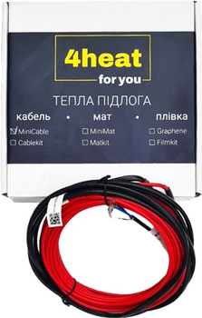 Нагрівальний кабель 4HEAT Minicable 18-75 Вт кабель, що гріє в стяжку (4HT.MNC.1875)