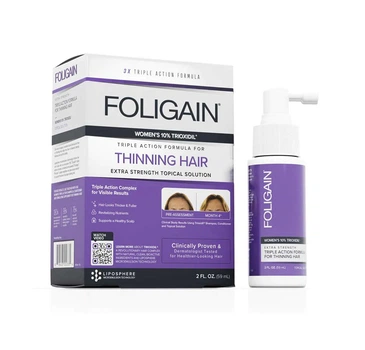FOLIGAIN лосьон для истонченных и выпадающих/редеющих волос с 10 % Триоксидилом для женщин, 59 мл