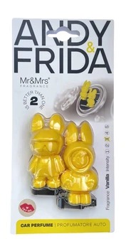 Ароматизатор в авто на дефлектор Mr&Mrs Fragrance Andy&Frida Vanila, ваниль, пряные ноты (AF03)