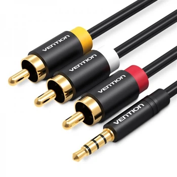 Кабель Vention 3,5 мм – 3 RCA (M/M), 1,5 м, черный(DL_DECC78194C96)