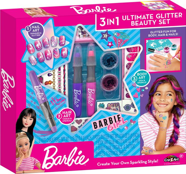 Набір для дитячої творчості Cra-z-Art Barbie для макіяжу 3 в 1 Ultimate Glitter (884920340725)