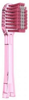 Насадка до електричної зубної щітки IONICKISS Ultra soft Дуже м'яка широка Рожева 2 шт (4969542146842)