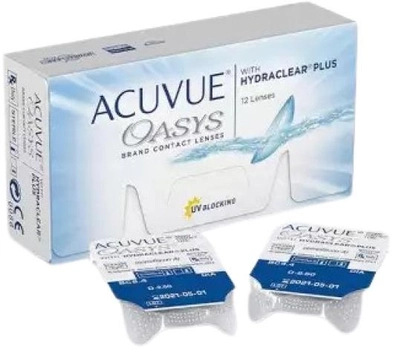 Soczewki kontaktowe Acuvue Oasys Hydraclear Contact Lenses Replacement 2 Weeks -3.25 BC/8.4 12 szt (733905651786)