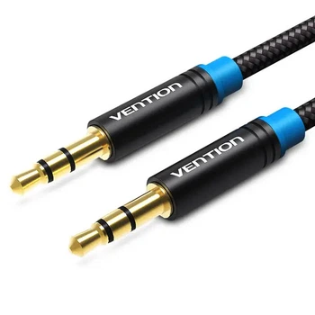 Аудіокабель Vention Audio 3.5 мм M - 3.5 мм M 2м Black (P350AC200-BM)