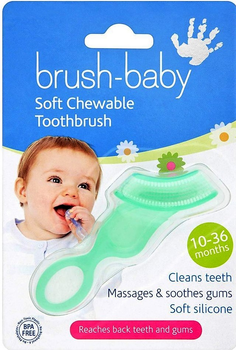 Щітка-гризун Brush-Baby Chewable Toothbrush силіконова 10-36 місяців (5060178101119)