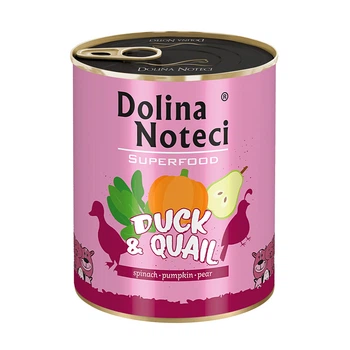 Консерва Dolina Noteci Superfood для cобак з качки та перепілки,800 гр (6 шт/уп)
