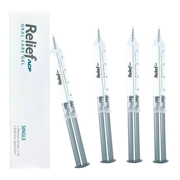 Набор шприцов Relief ACP гель для уменьшения чувствительности зубов 4 шт (5900000000985)