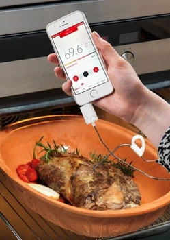 Термометр щуповой для смартфонов TFA Thermowire IOS и Android* белый