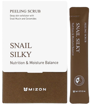 Пілінг- скраб Mizon Snail Silky Peeling Scrub 5 г х 40 шт (8809663754204)