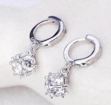Серьги серебро Premium classic 2115