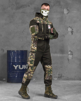 Тактичний військовий костюм гірка Fraktal ( Кітель + Штани ), Камуфляж: Мультикам, Розмір: S
