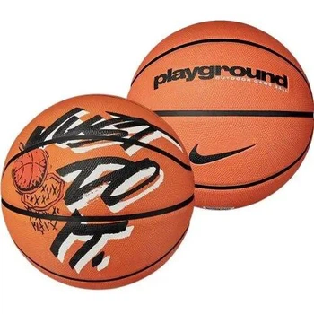 Мяч баскетбольный Nike Everyday Playground 8P GRAPHIC DEFLATED AMBER/WHITE/BLACK/BLACK размер 5 (Оriгинал)