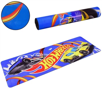 Килимок для йоги та фітнесу Hot Wheels PU HY0103 173см 61см 6мм Синій Хот-Вілс
