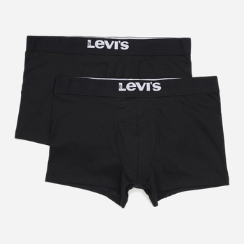 Набір трусів шорти чоловічий 2 шт Levi's Solid Basic Trunk Organic Co 2P 7012228440010 XL Чорний (8720245438292)