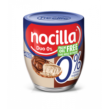 Паста шоколадно молочная с фундуком без сахара Nocilla 0% palm oil free 190 г