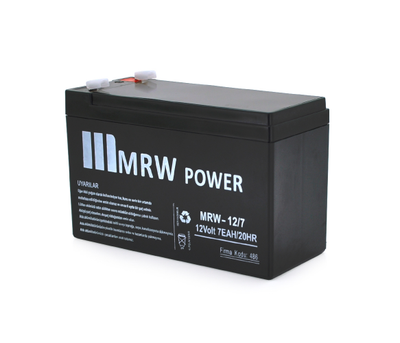 Акумуляторна батарея Mervesan MRW-12 - 7L 12 V 7Ah ( 150 x 65 x 95 (100) ) BLACK (1.65kg) Q8 - 672