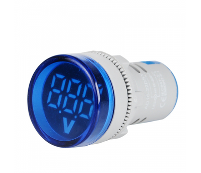 Цифровий вольтметр ST16V, діапазон вимірювань 60-500V, Blue