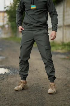 Чоловічі штани з манжетами демісезонні Terra Intruder 0166 2XL Хакі (IN-0166/01E)