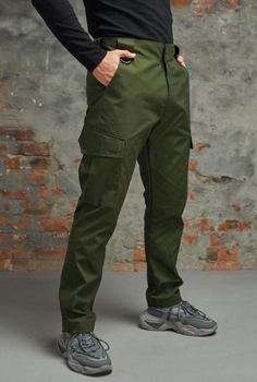 Мужские штаны демисезонные рип стоп Intruder 0167 XL Хаки ( IN - 0167/02 D )