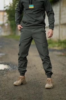 Мужские штаны с манжетами демисезонные Terra Intruder 0166 3XL Хаки ( IN - 0166/01 F )